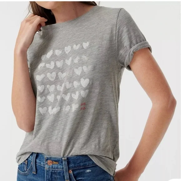 J. Crew Gray MOTHER’S DAY Ma Ma Tee Size Large - Picture 1 of 4